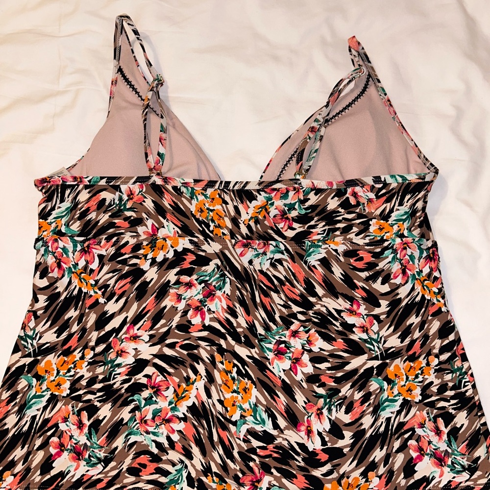 TIME AND TRU Brush Stroke Women’s Tankini Swimwear Top XLarge (16-18) - Picture 6 of 8